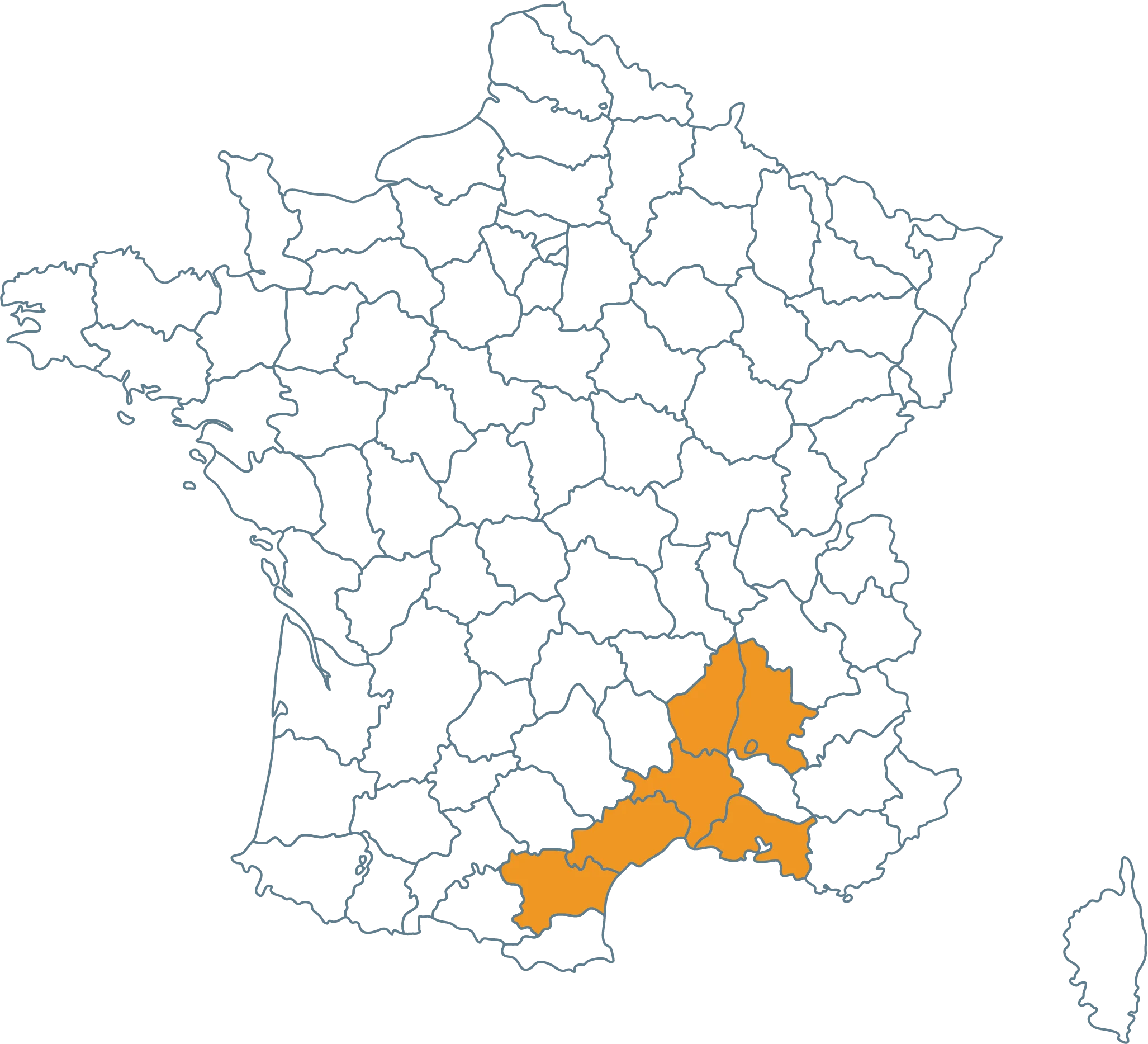 Découvrez l'ensemble de nos zones d'intervention dans le sud de la France pour vos palettes en bois
